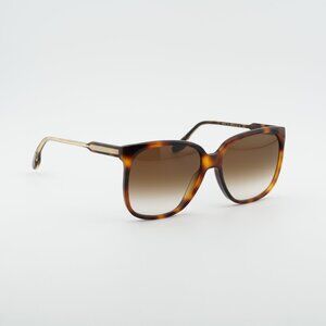 Victoria Beckham VB610S 215 Sunglasses Havana Square Frame, Brown Lenses
